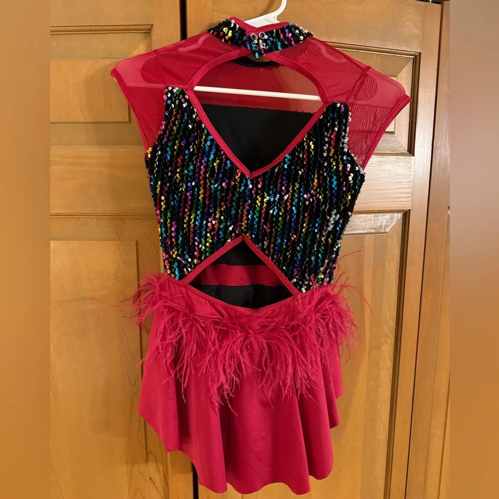 Weissman Vibrant Sequin Kids Dance Costume - Picture 3 of 5